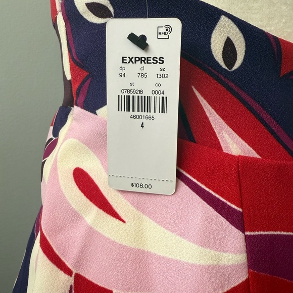Express Colorful Patterned Dress - Picture 4 of 4
